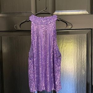 Sequin halter top